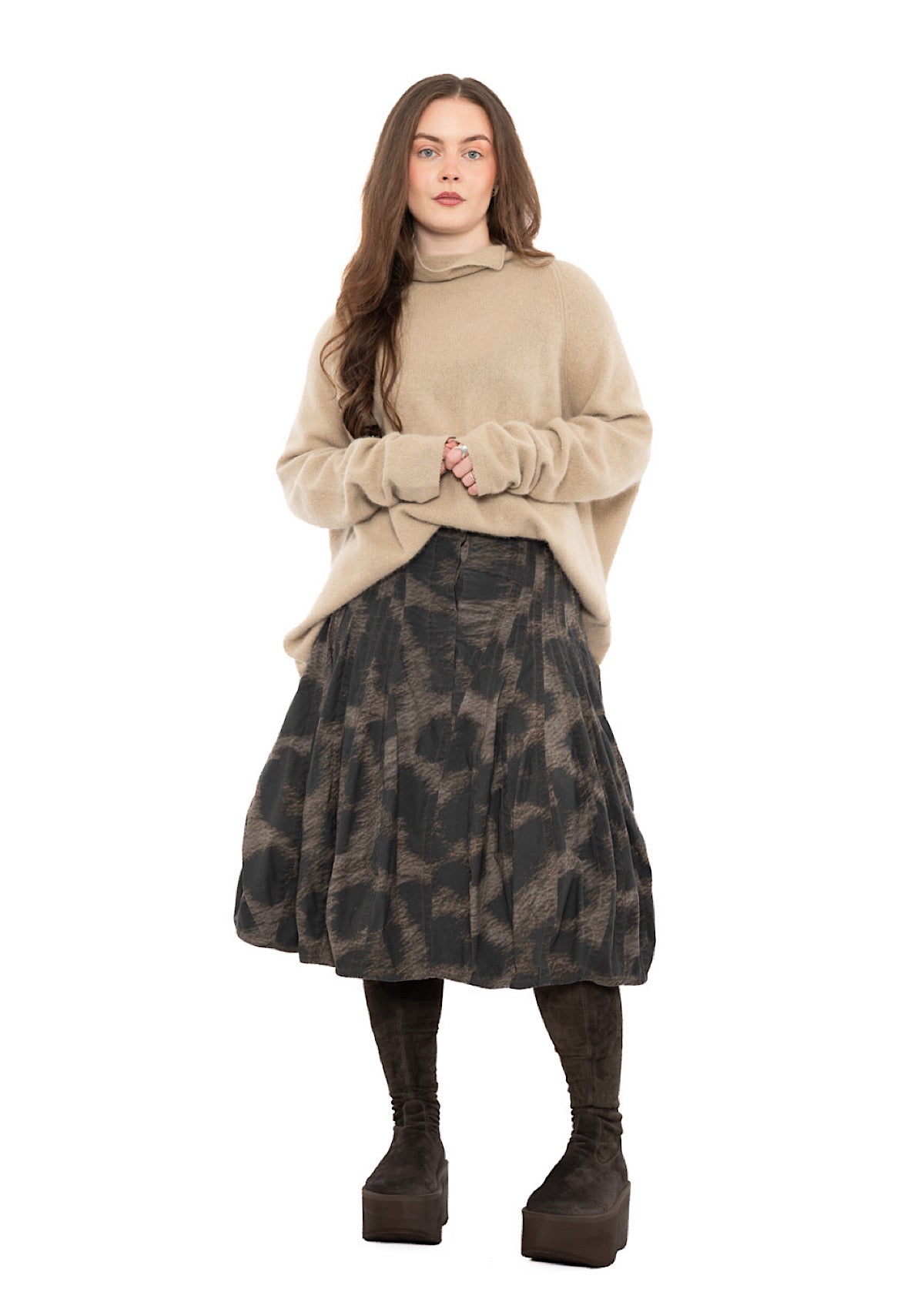 LEOPARD PRINT BALLOON SKIRT