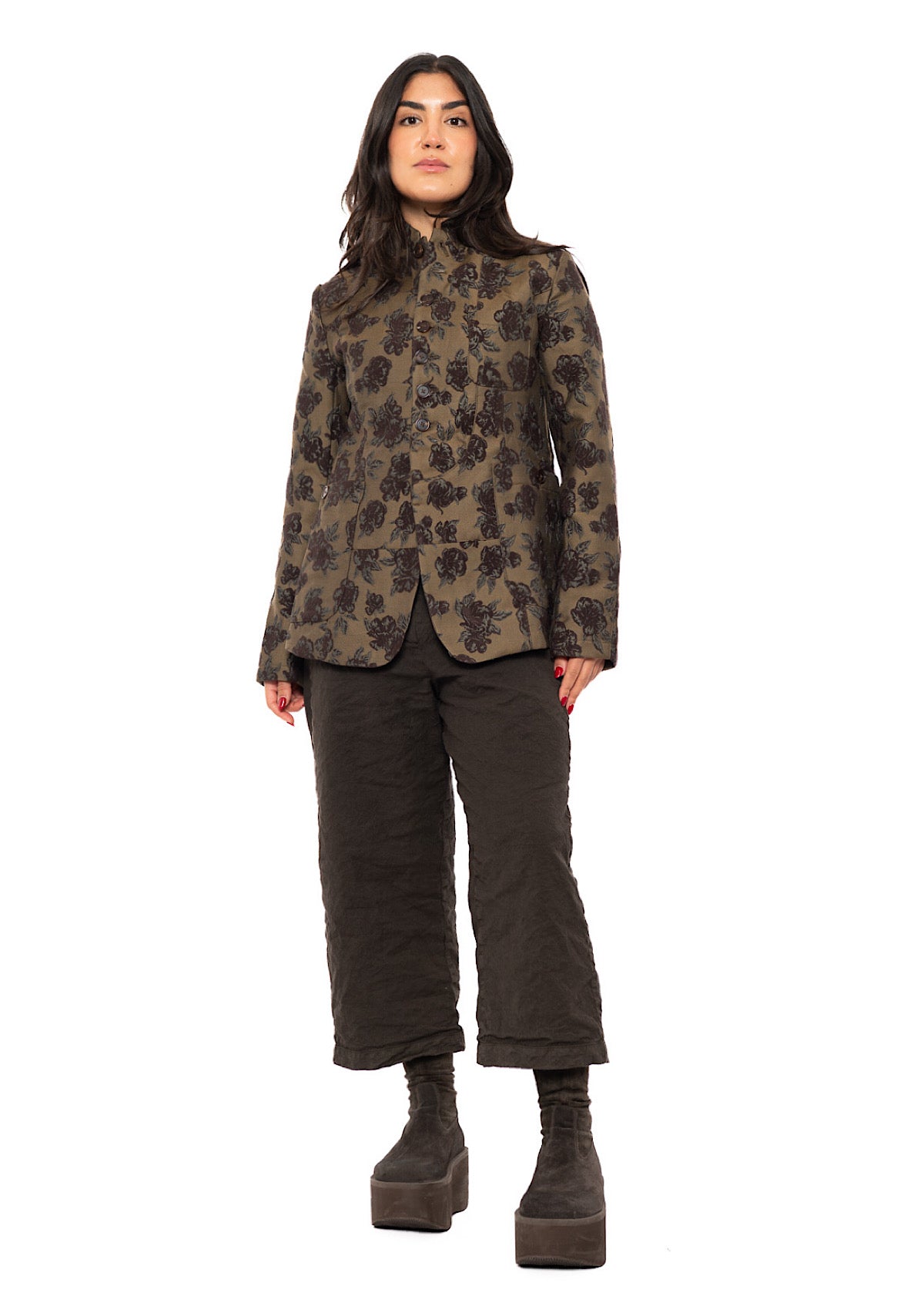 HERITAGE FLORAL STAND COLLAR JACKET