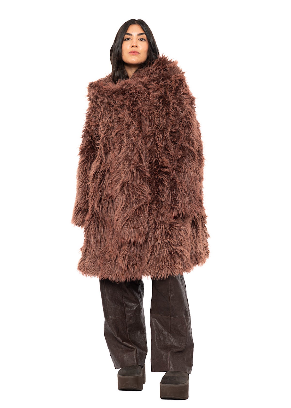 STATEMENT FAUX FUR COAT