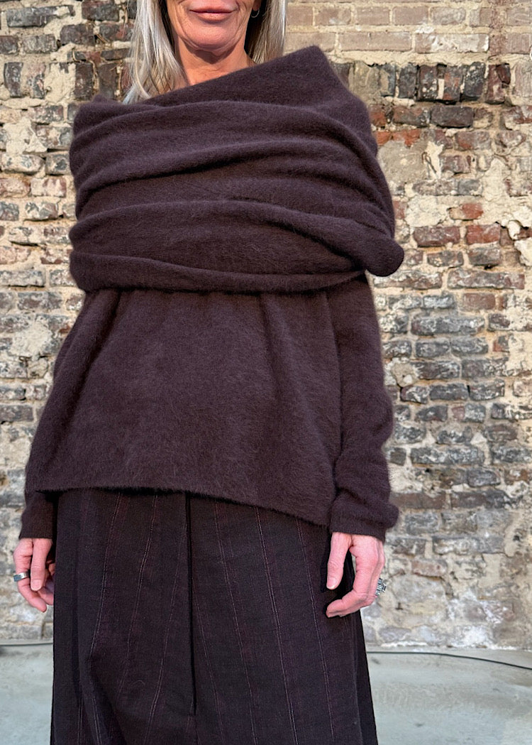SIGNATURE RACCOON HAIR SCARF *GINGER* (SHOWN IN PURPLE)