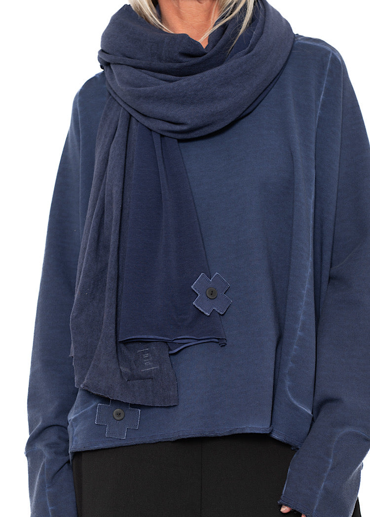 MESH OVERLAY SCARF