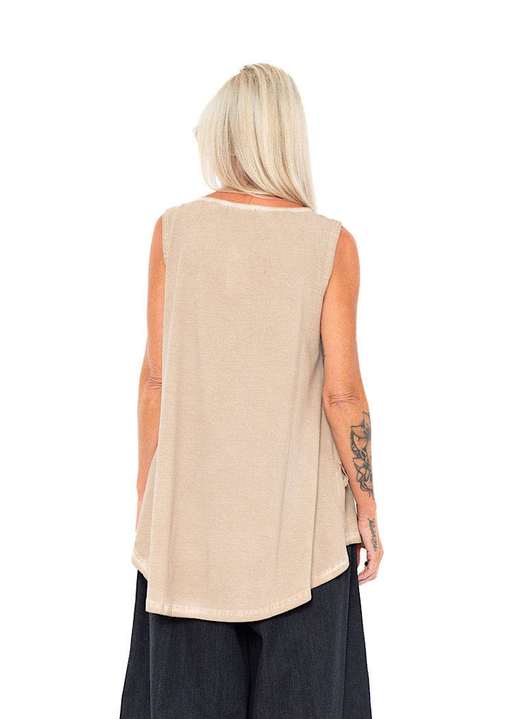 SLEEVELESS A-LINE TOP