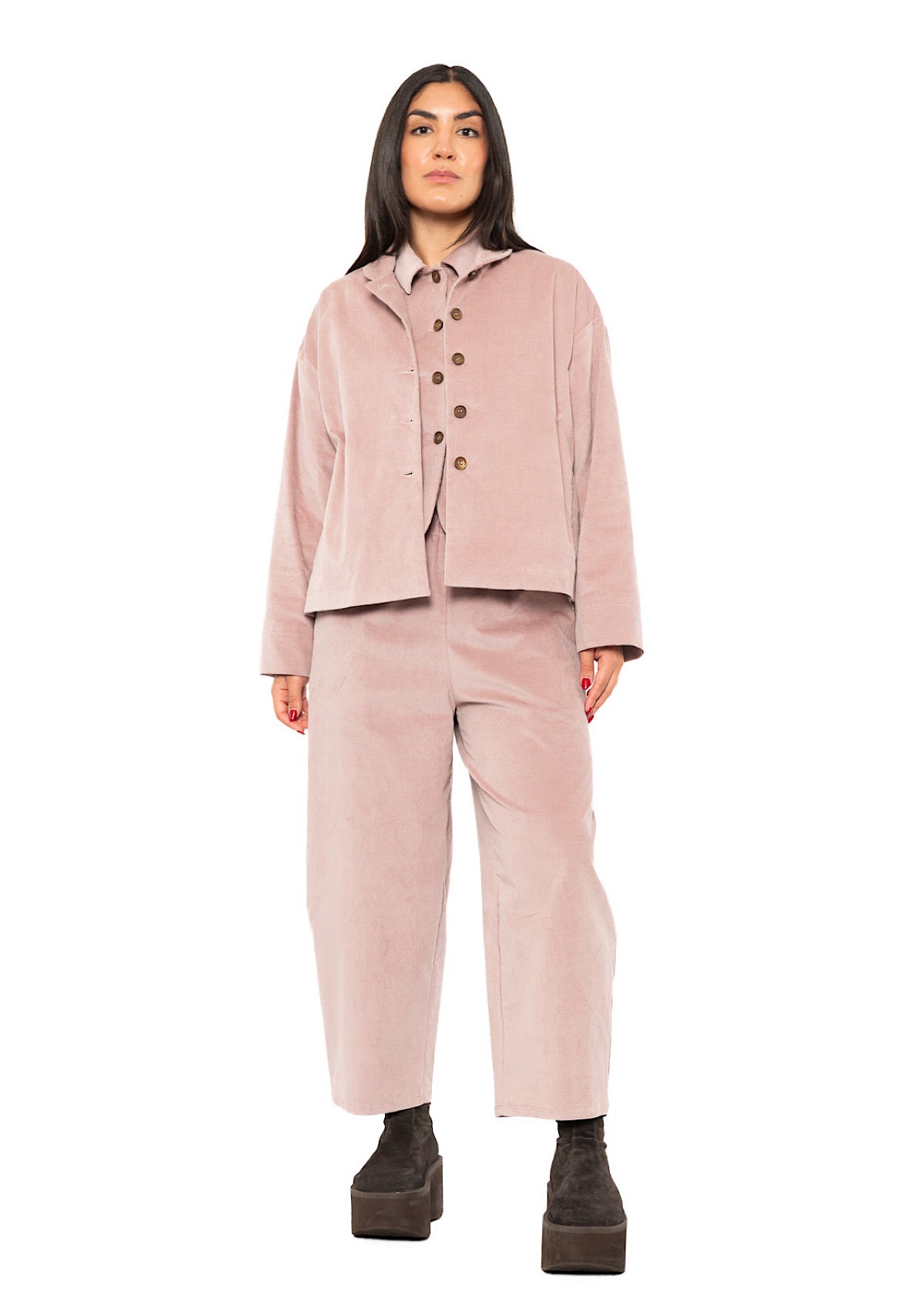 BOXY VELVET FLORA JACKET