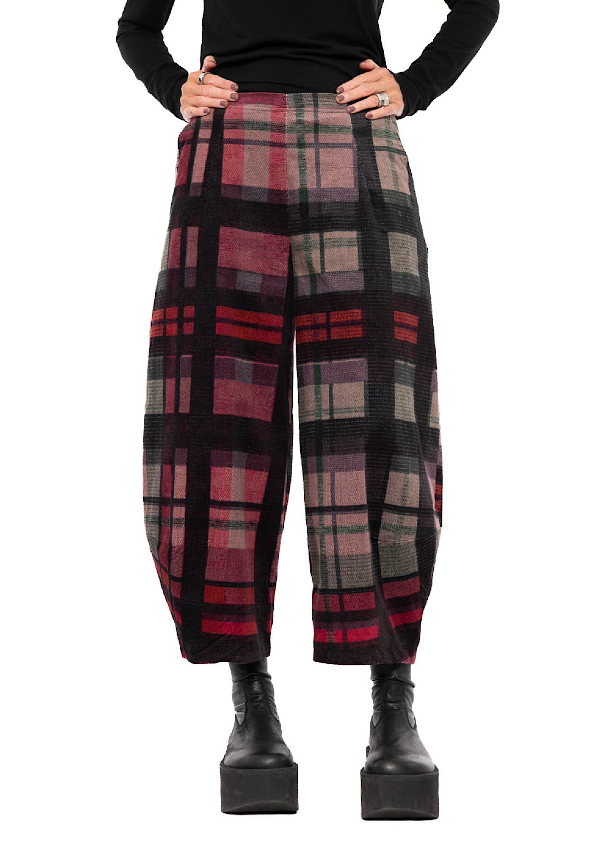 HERITAGE CHECK BALLOON TROUSER