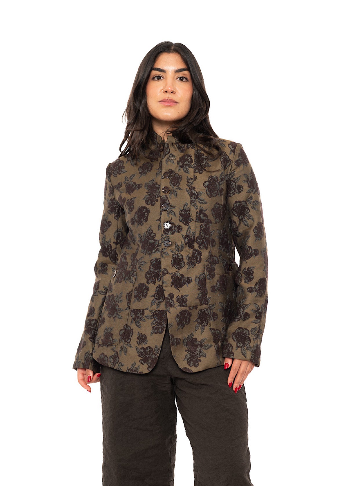 HERITAGE FLORAL STAND COLLAR JACKET