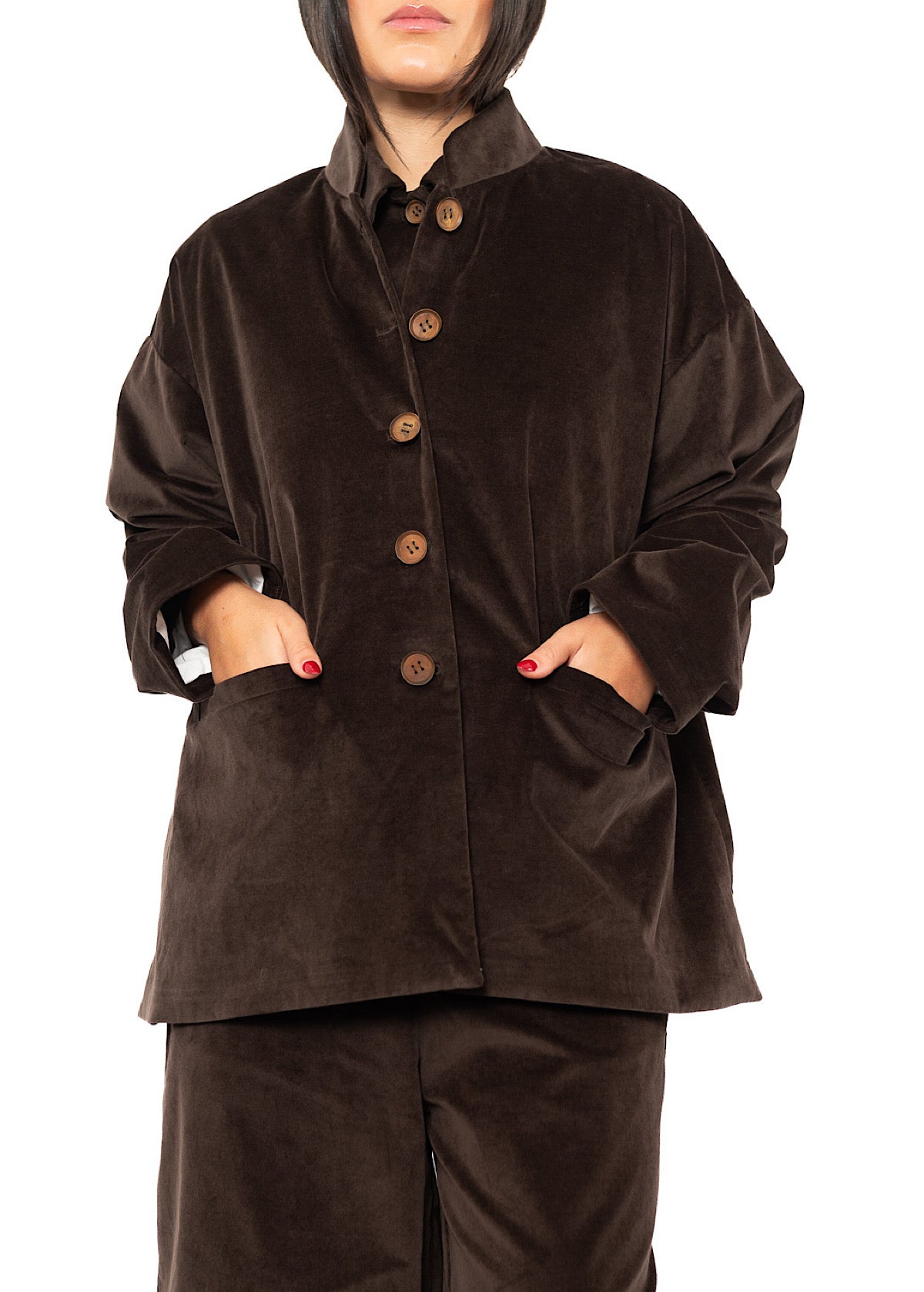 RELAXED VELVET EVELINE JACKET