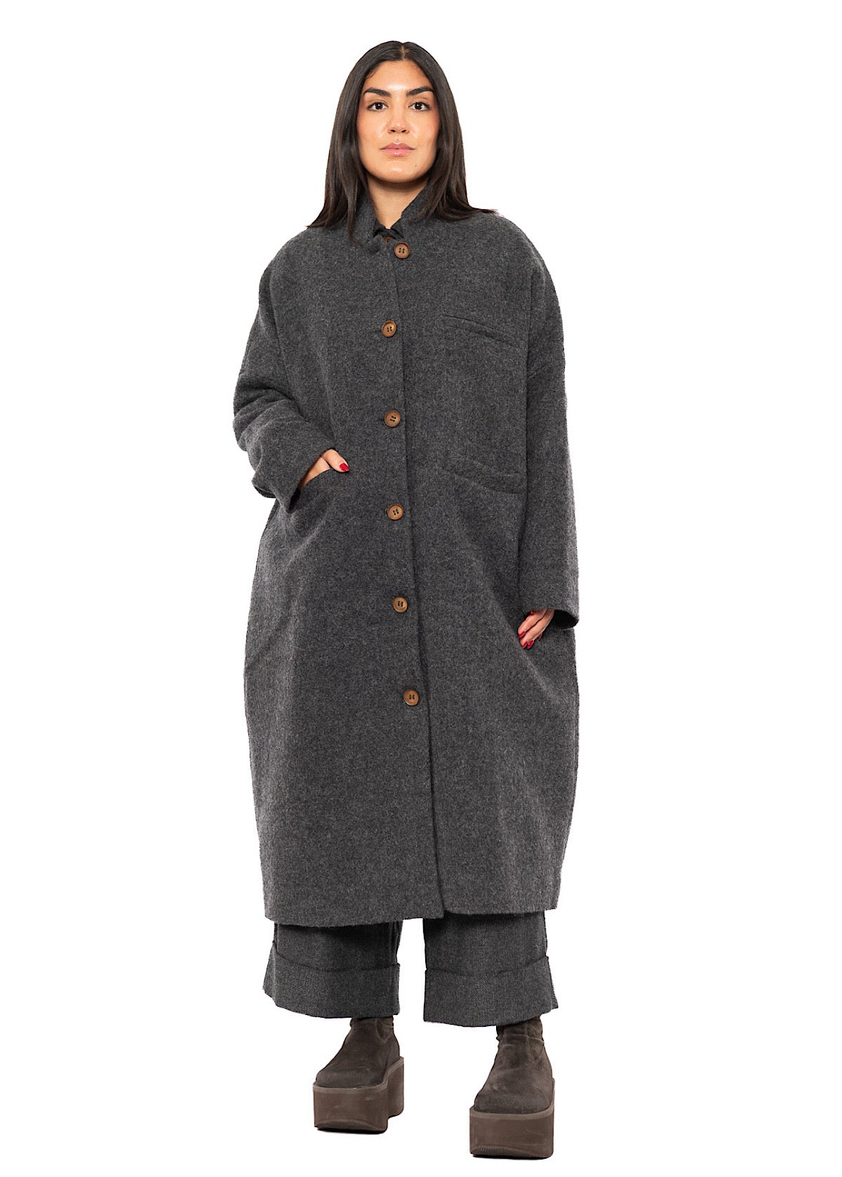 OVERSIZED VIRGIN WOOL ISA COAT