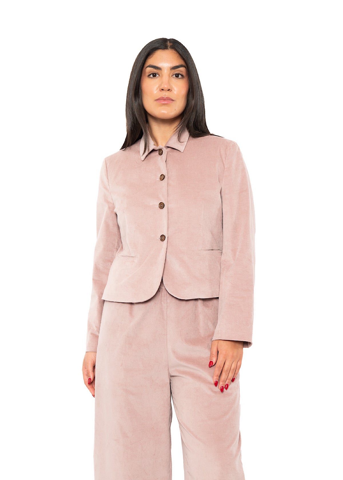 CROPPED VELVET GINNY JACKET