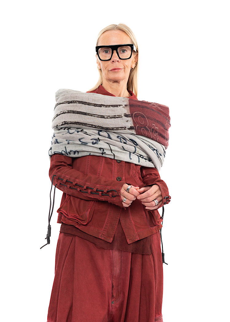 RUNDHOLZ DIP KNITTED SCARF