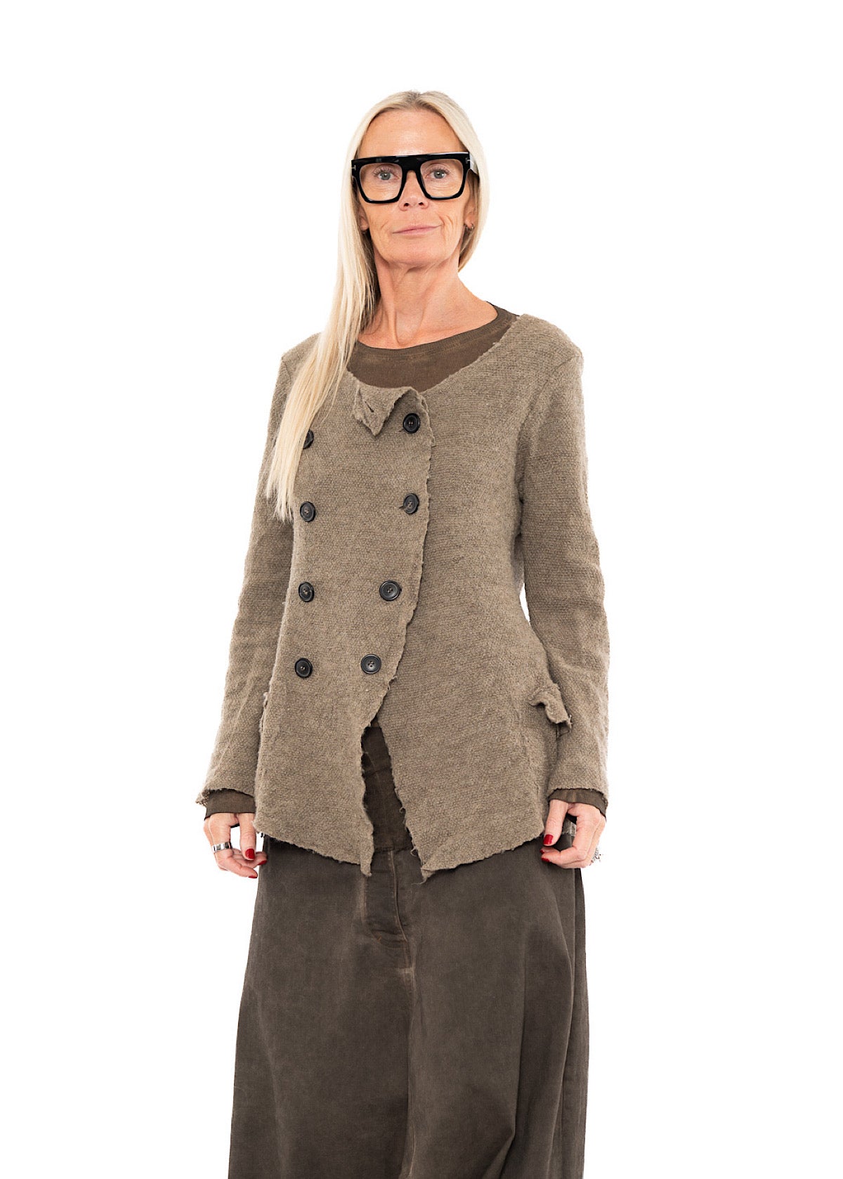 RUNDHOLZ DIP KNITTED CARDIGAN
