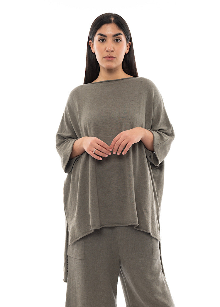 SORT AARHUS ELSA KNITTED TUNIC