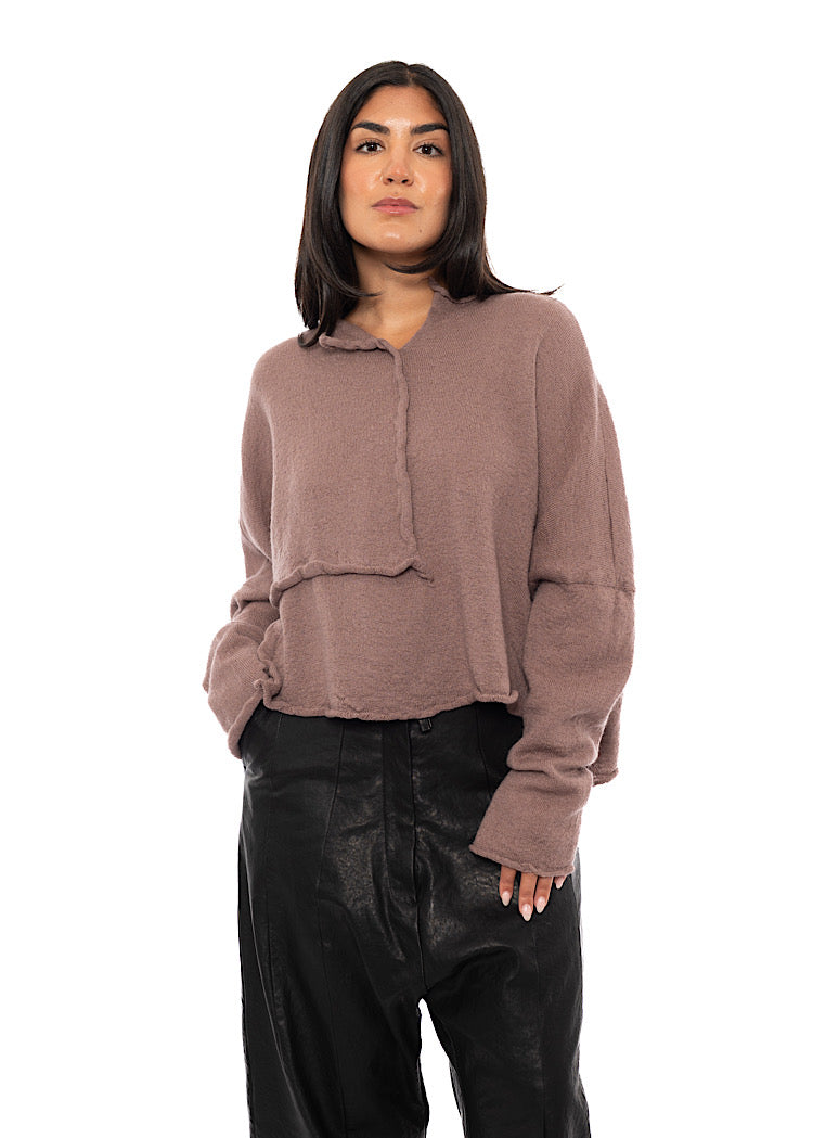 BOILED WOOL KNITTED PULLOVER