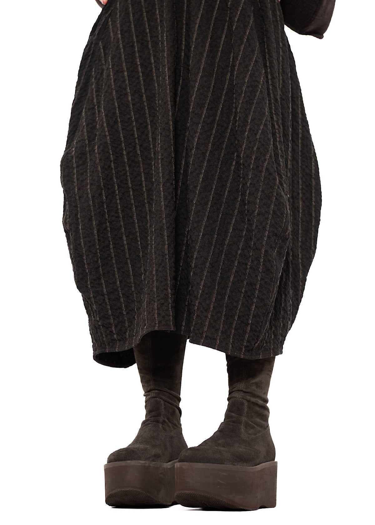 STRIPED WOOL BLEND ISOTTA SKIRT