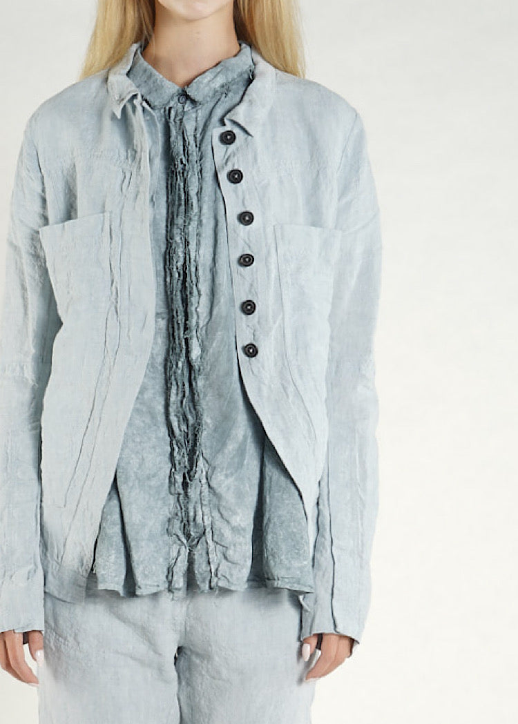 PRE-ORDER RUNDHOLZ DIP JACKET *LINEN MELANGE* (Shown in SKY MELANGE)
