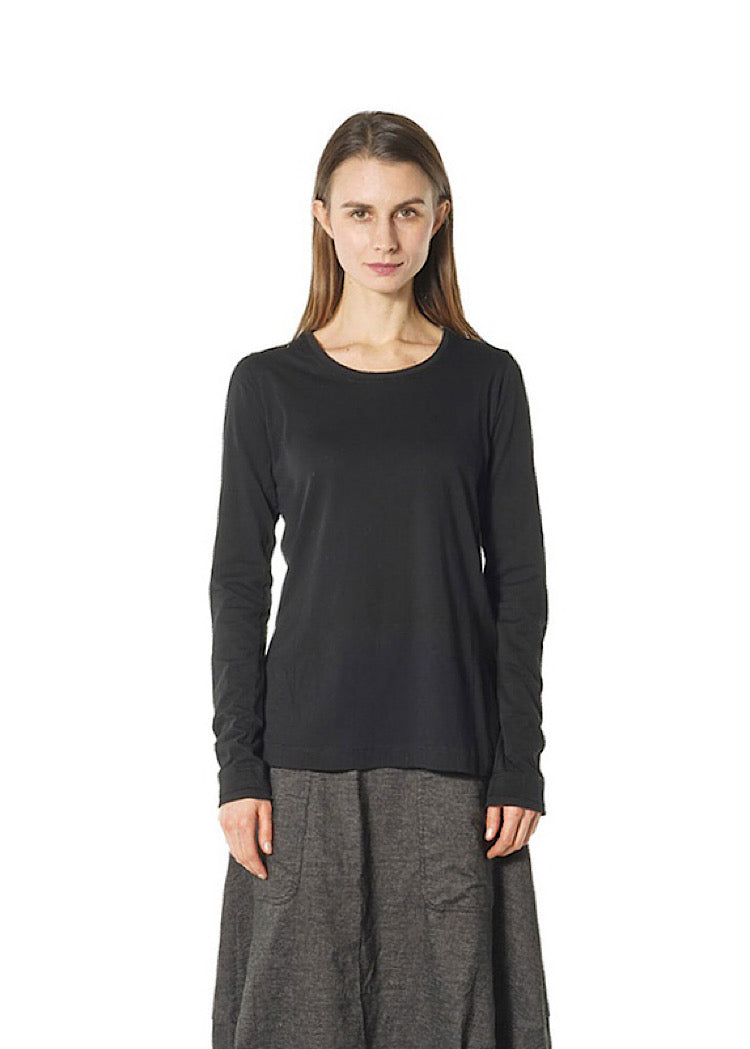 LONG SLEEVE ESSENTIAL T-SHIRT *FOREST* (Shown in BLACK)