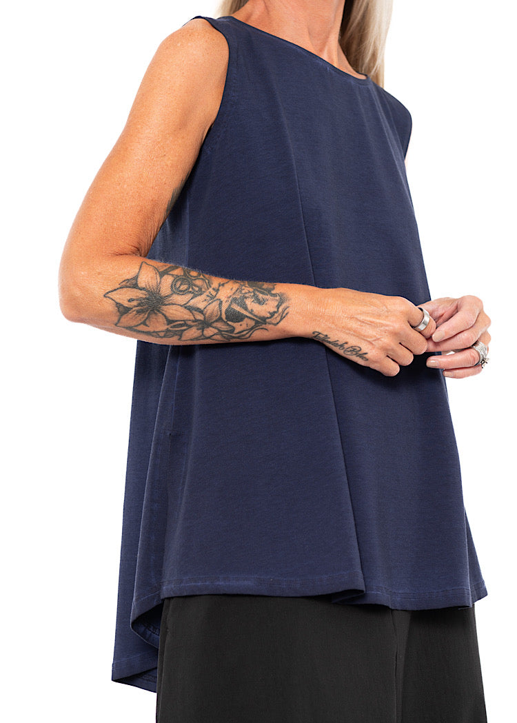 SLEEVELESS A-LINE TOP