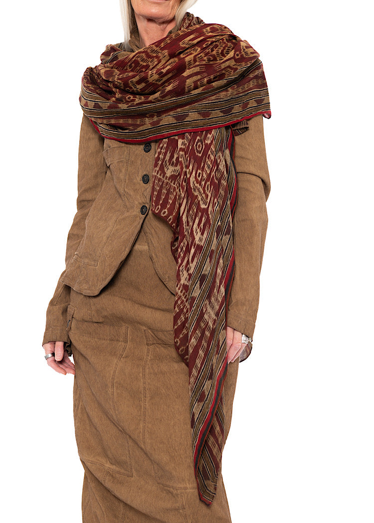 PRINTED MODAL-WOOL SCARF