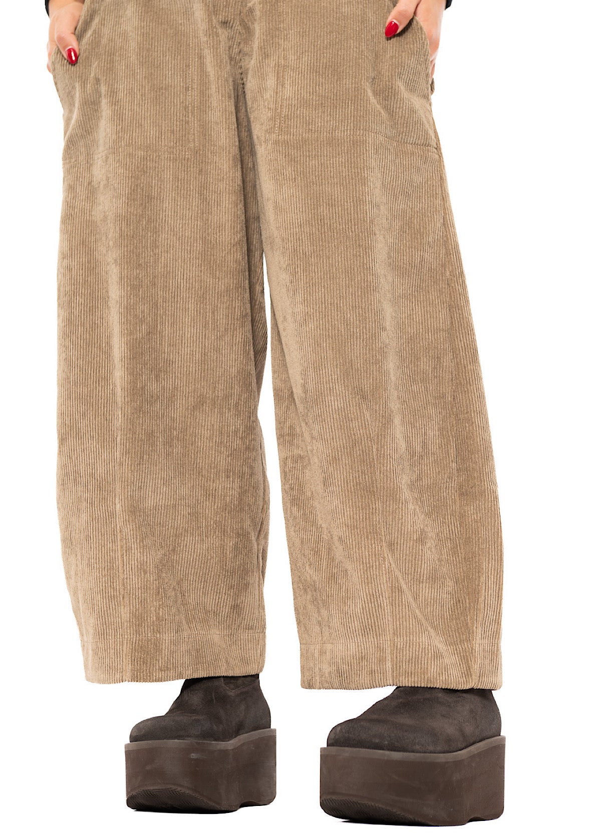 CORDUROY WIDE-LEG BALLOON TROUSER