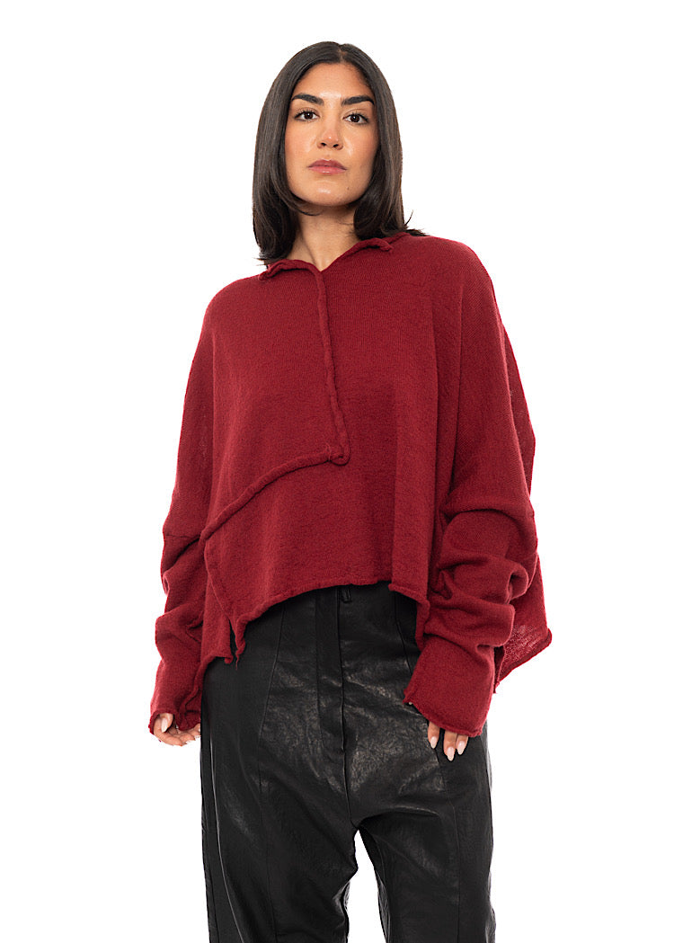 BOILED WOOL KNITTED PULLOVER