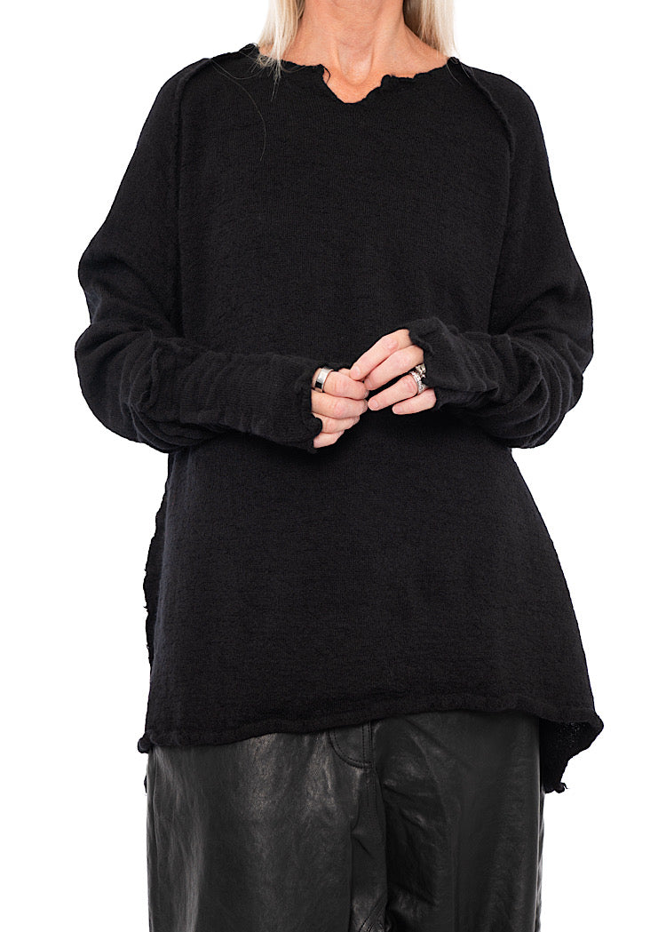 BOILED WOOL FINGERLESS CUFF