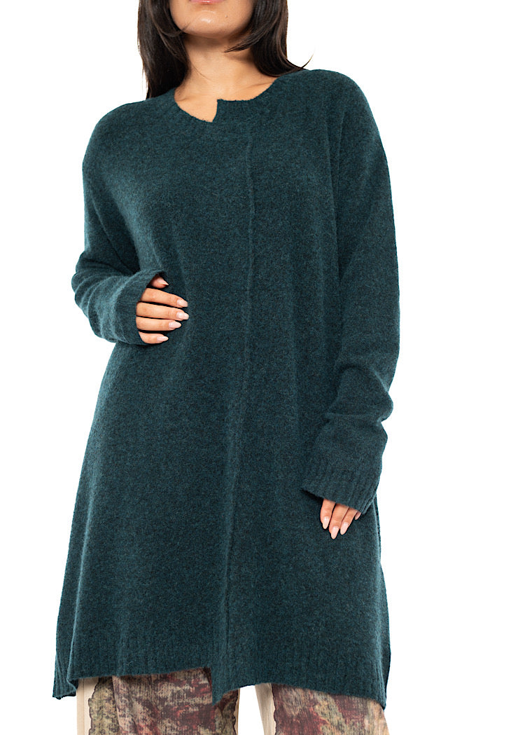 BRUSHED MÉLANGE KNITTED TUNIC