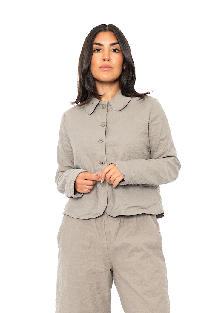 SIGNATURE CRINKLE BOXY JACKET