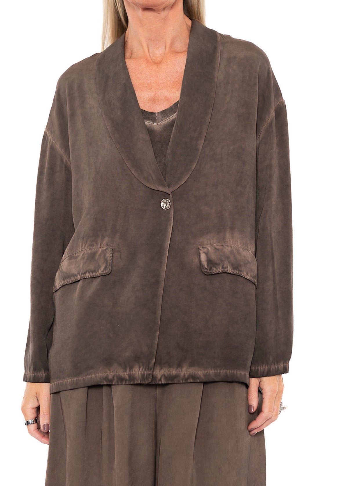 RELAXED VISCOSE-MIX JACKET