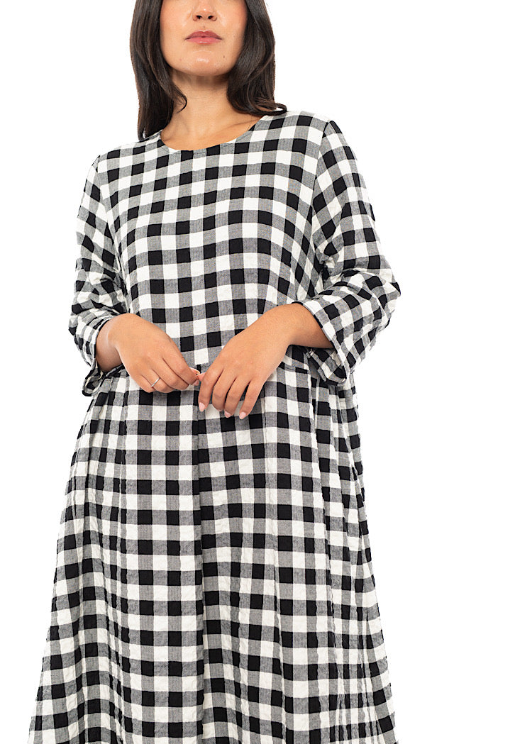 CHECKED REISHI DRESS