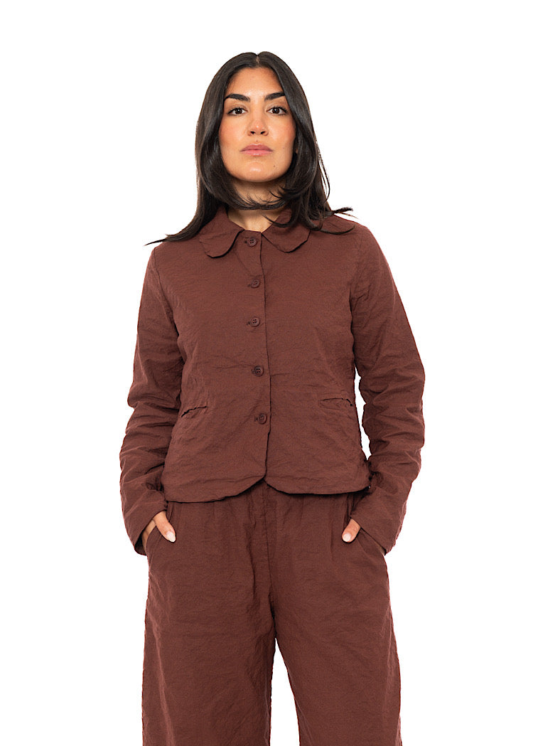 SIGNATURE CRINKLE BOXY JACKET