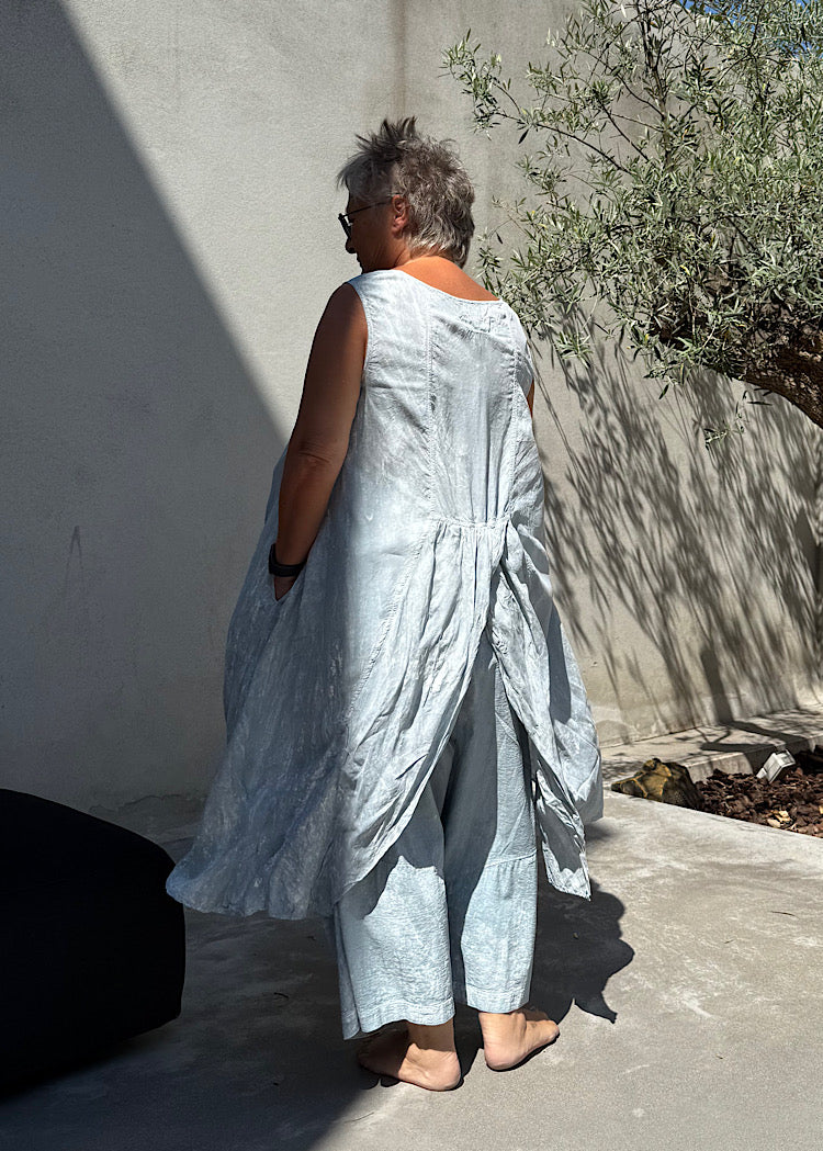 PRE-ORDER RUNDHOLZ DIP DRESS *SKY FOG* (Shown in SEAFOAM FOG)