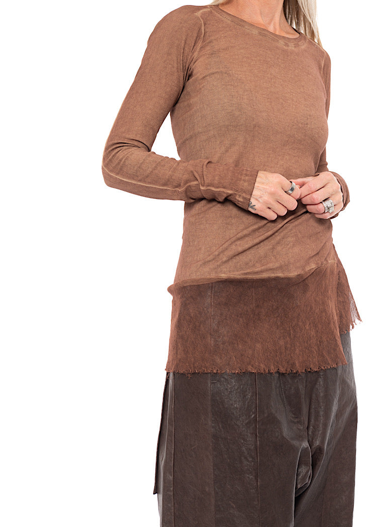 SIGNATURE NETTED HEM T-SHIRT