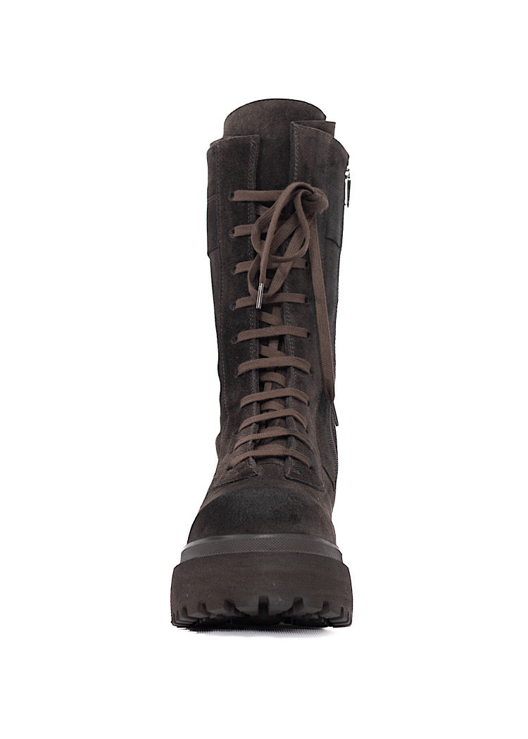 LACE UP SUEDE BOOT