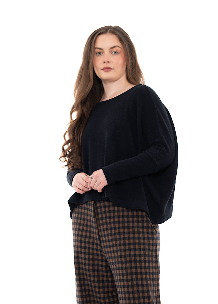 SIGNATURE COTTON-FLEECE KIRA PULLOVER