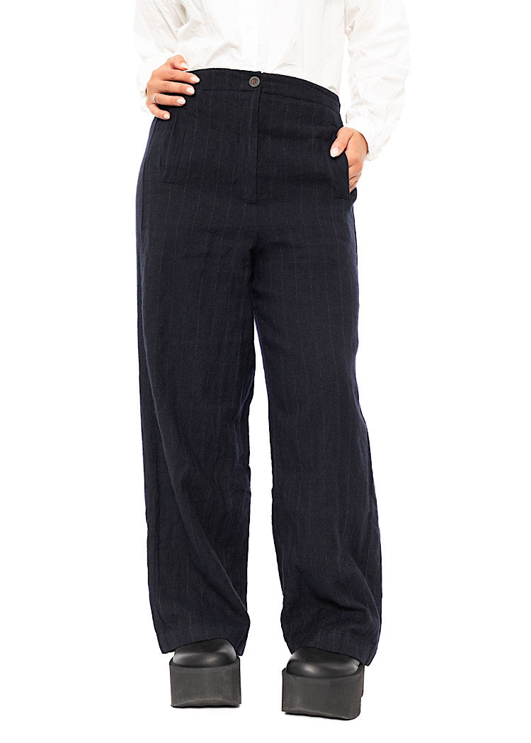 PINSTRIPE PAULETTE TROUSER