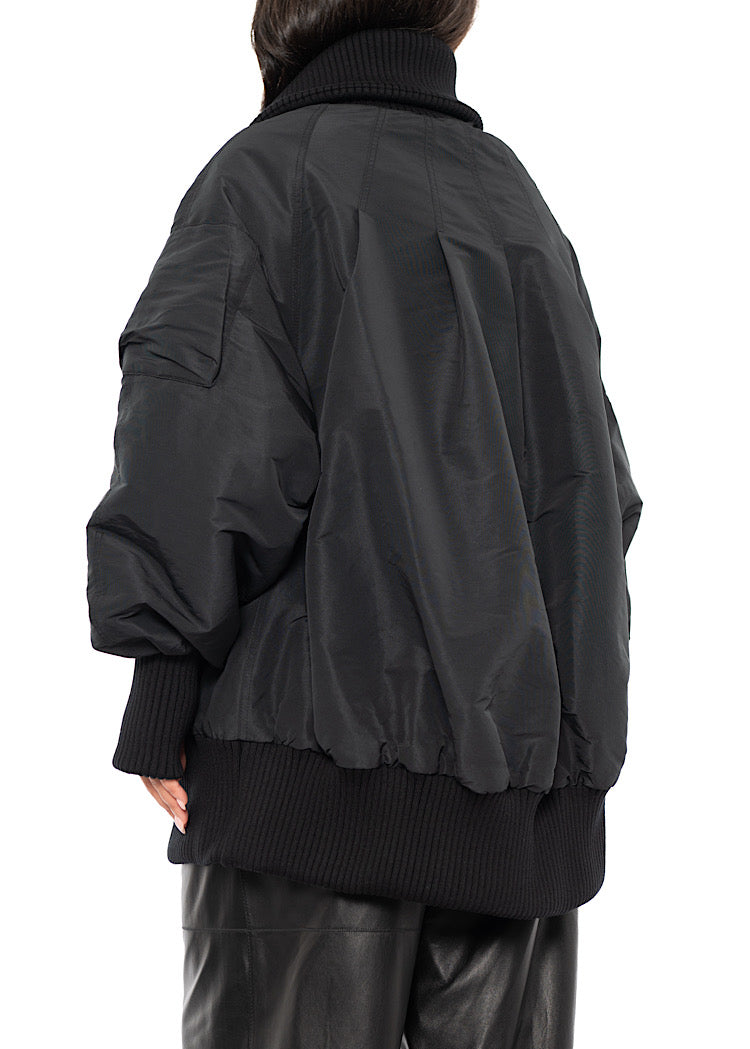 OVERSIZED PADDED BOMBER JACKET