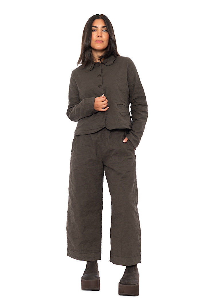 SIGNATURE CRINKLE BOXY JACKET