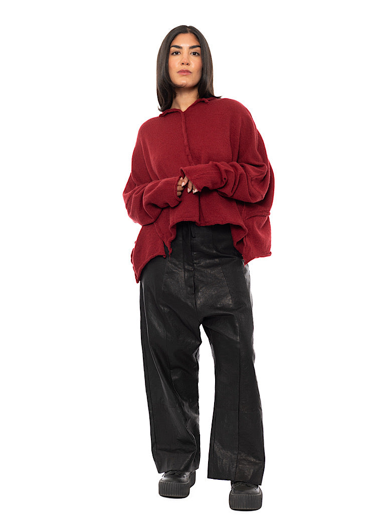 BOILED WOOL KNITTED PULLOVER