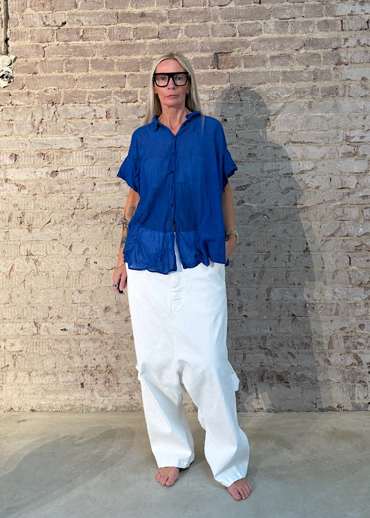 PRE-ORDER RUNDHOLZ MAINLINE BLOUSE *MARSHMALLOW* (Shown in ELECTRIC CLOUD)