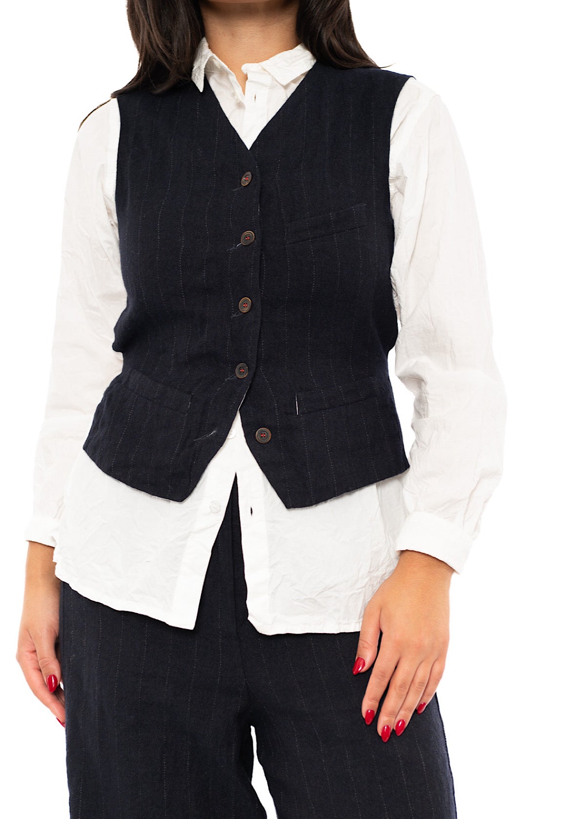 PINSTRIPE GINETTE WAISTCOAT