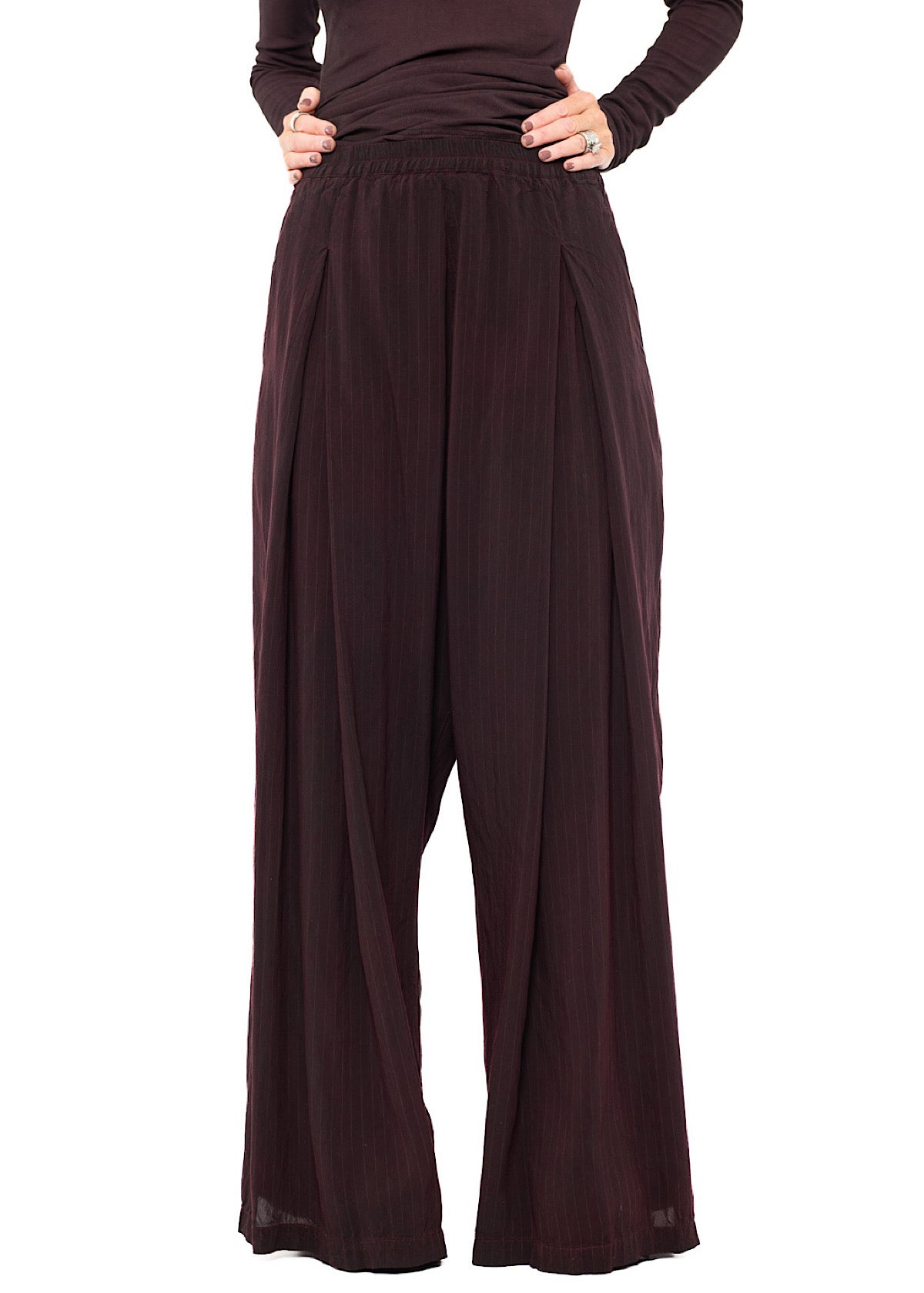 FLUID PINSTRIPE PALAZZO TROUSER
