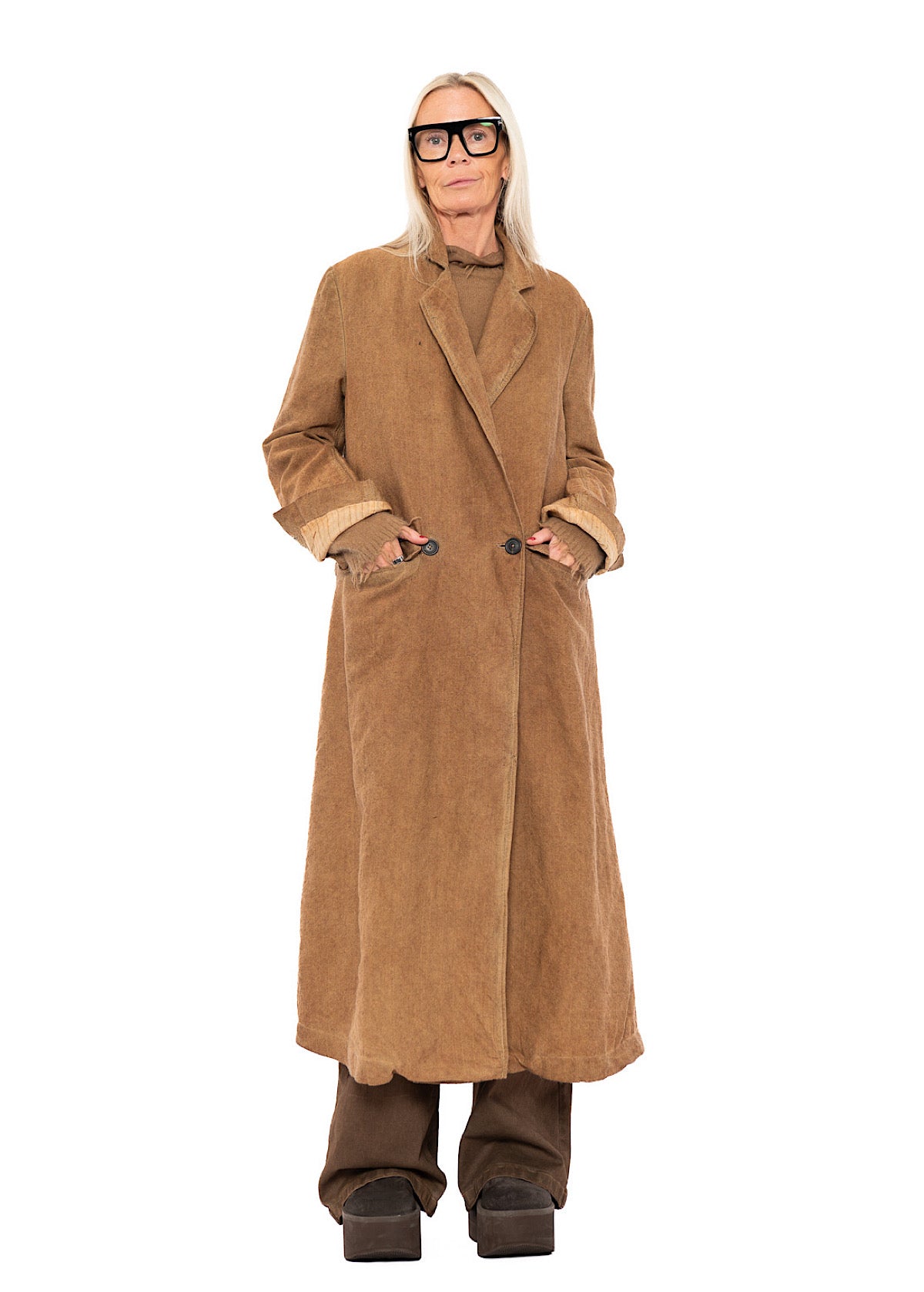 DOUBLE-BREASTED LONG COAT