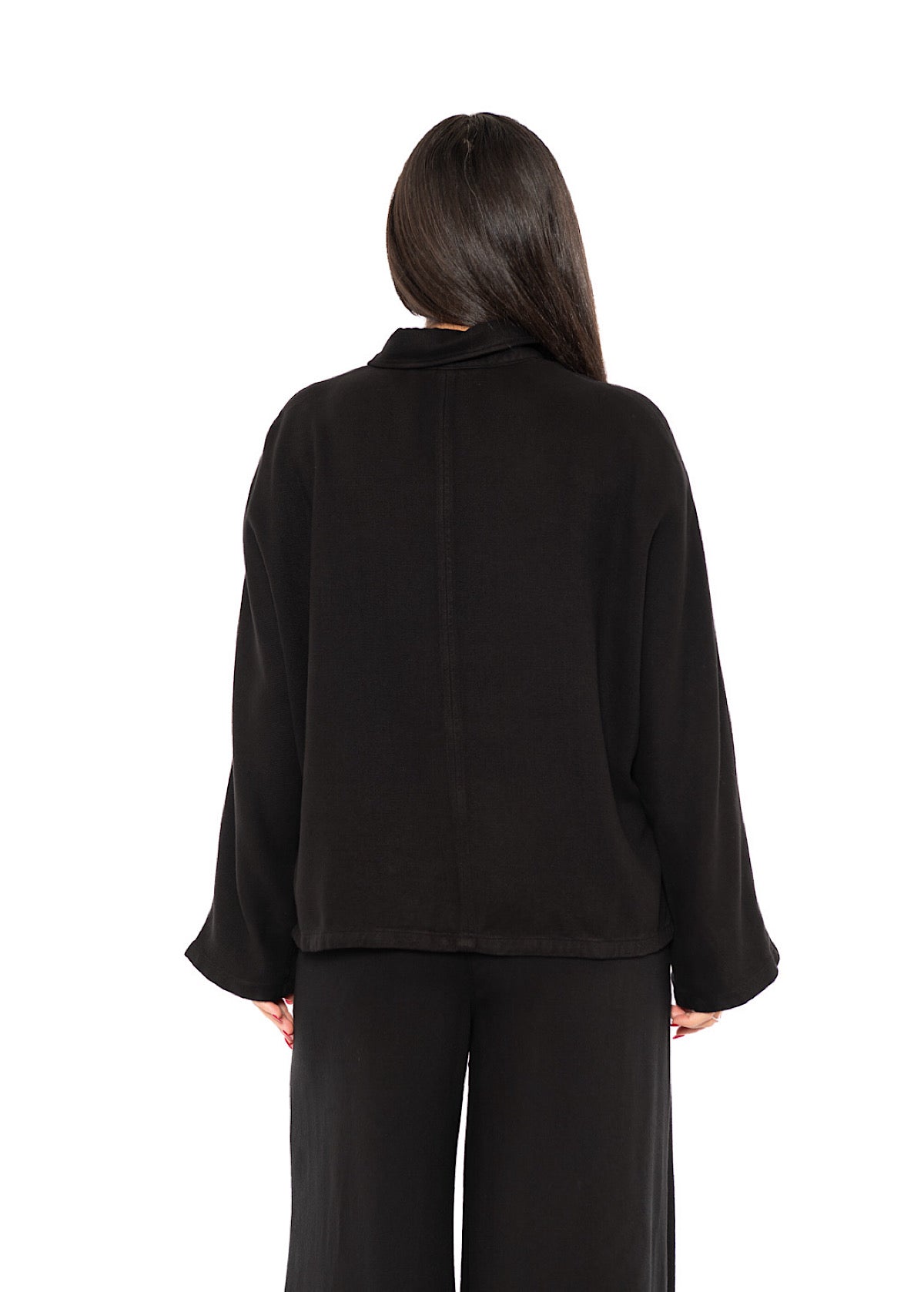 BOXY BATWING SLEEVED BLOUSE