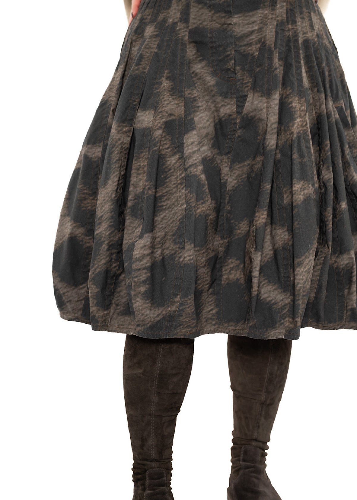 LEOPARD PRINT BALLOON SKIRT