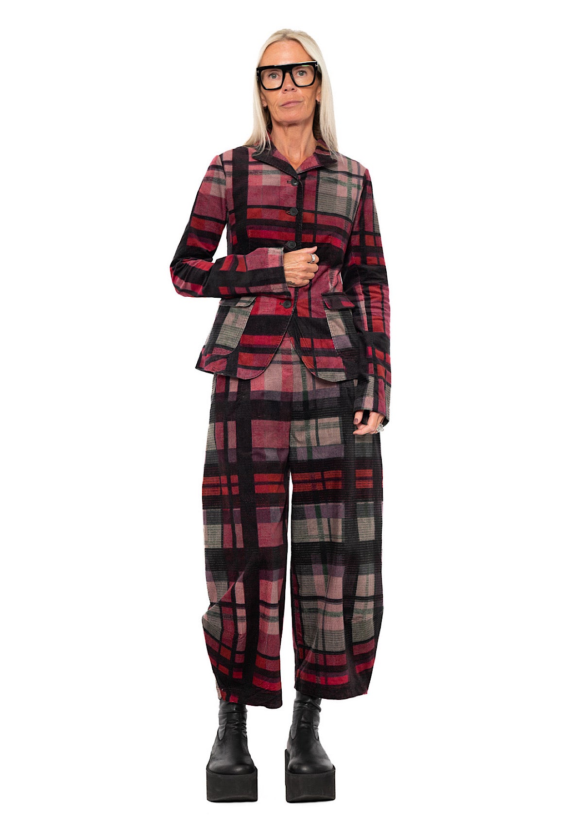 HERITAGE CHECK BALLOON TROUSER