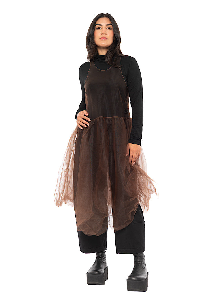 MESH OVERLAY DRESS