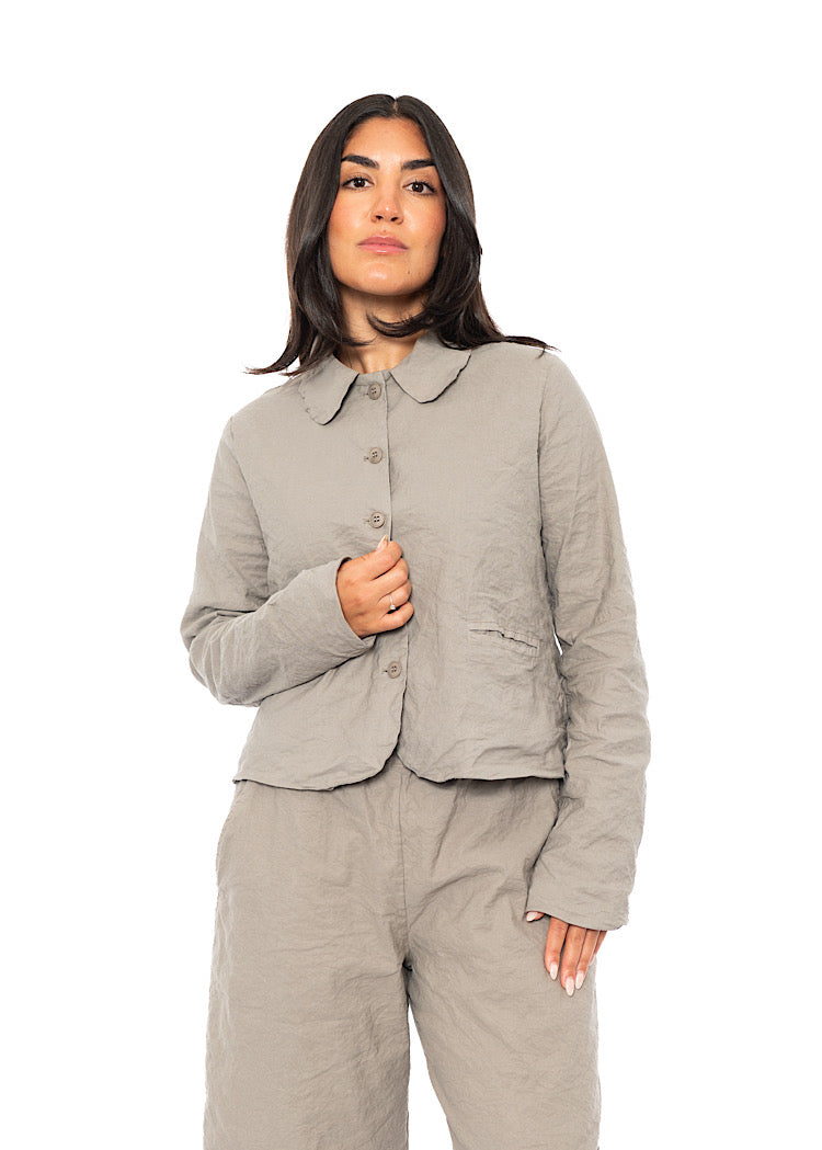 SIGNATURE CRINKLE BOXY JACKET