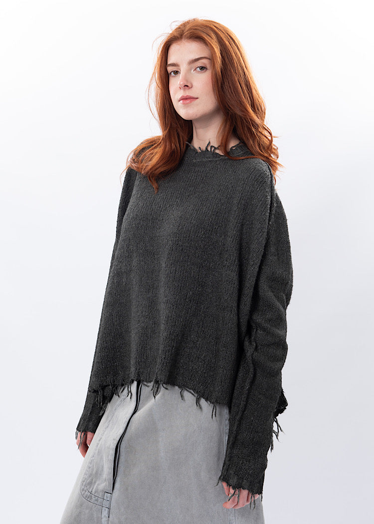 RUNDHOLZ DIP KNITTED PULLOVER