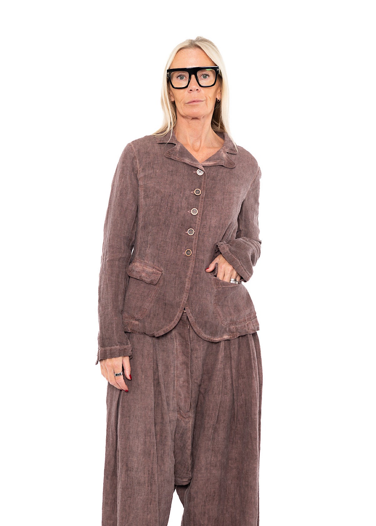 WINTER LINEN TAILORED JACKET