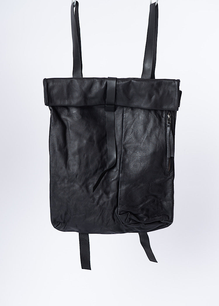 PAL OFFNER LEATHER ROLL TOP BACKPACK