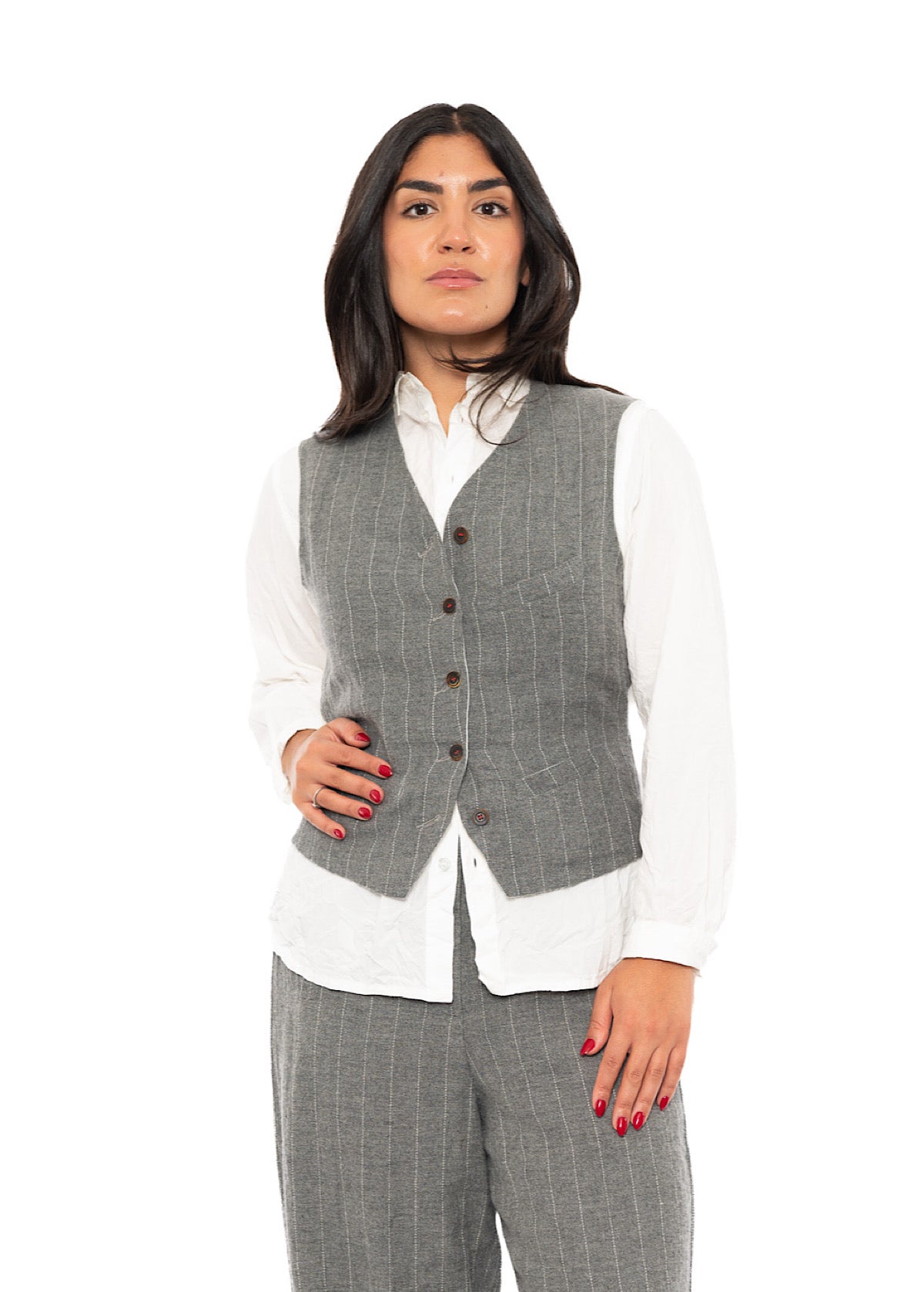 PINSTRIPE GINETTE WAISTCOAT